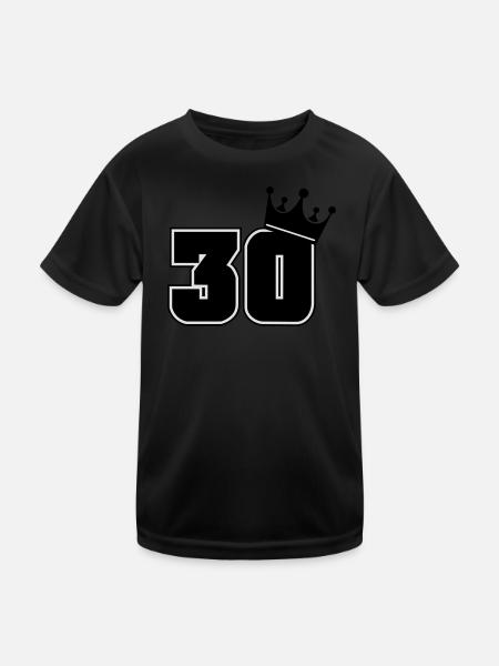 30 - Kids Functional T-Shirt - black - Front