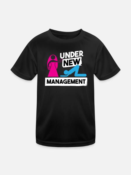 Bachelor bachelorette wedding party - Kids Functional T-Shirt - black - Front