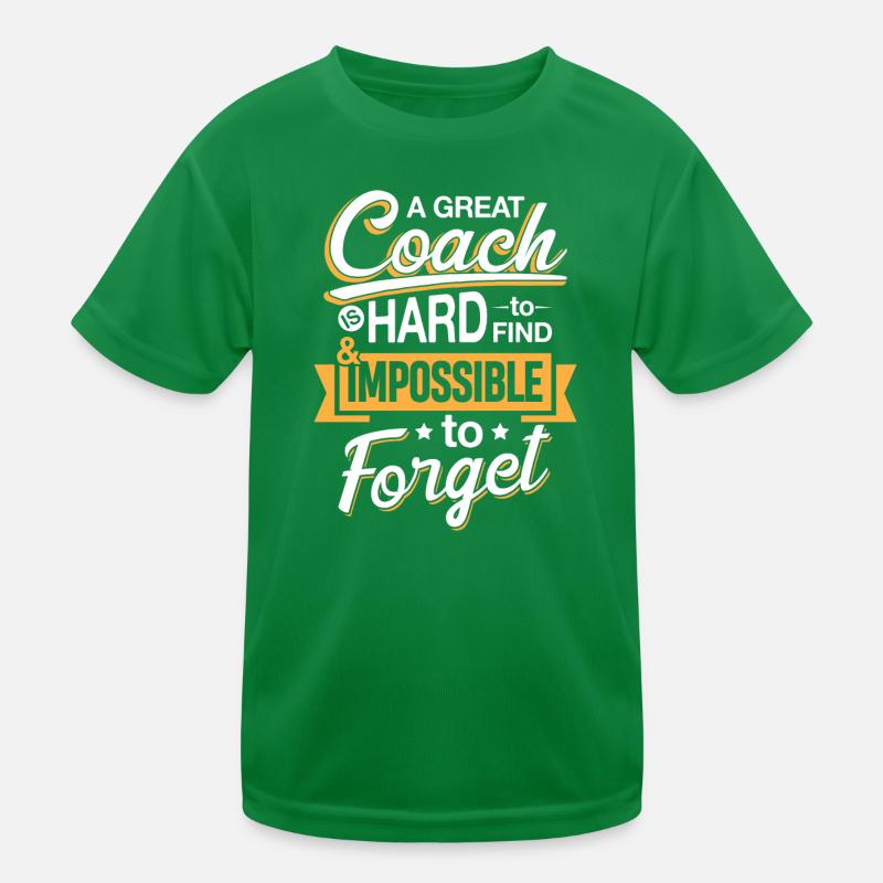 Citation du coach de motivation sur l’affiche T-shirt sport Enfant