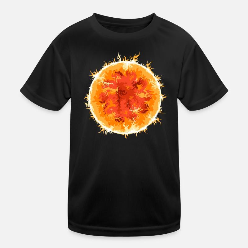 Fireball, Sun, Symbol, Summer, Space, Space Kids Functional T-Shirt