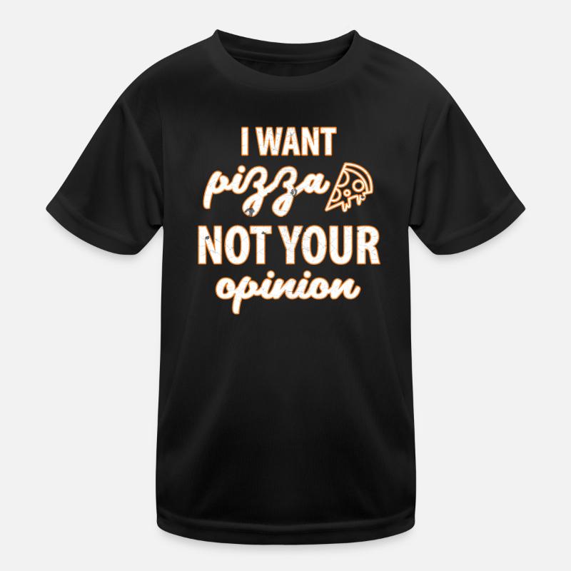 Pizza Kinder Funktions-T-Shirt