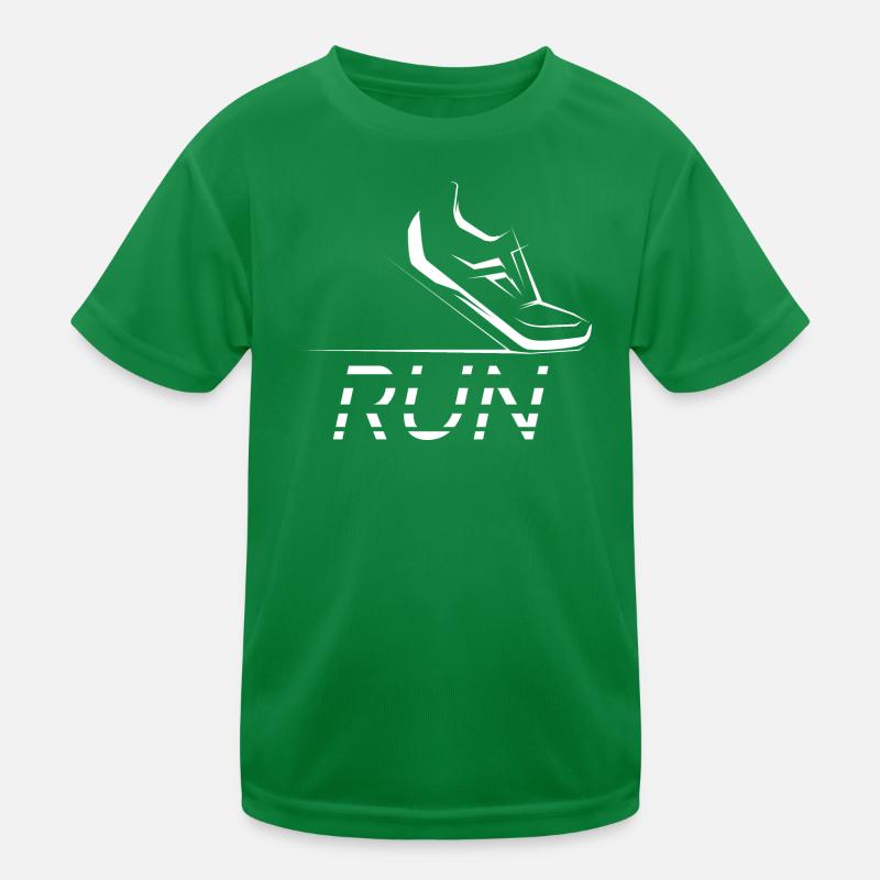 Icône des chaussures de course Icône de vélo Logo de course T-shirt sport Enfant