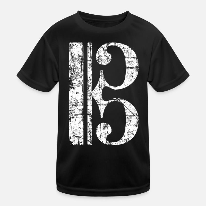 Violin key, tenor key, viola key Kids Functional T-Shirt