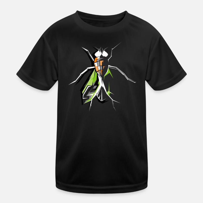 Fly Insects Fly Fly Symbol Vector - Kids Functional T-Shirt - black
