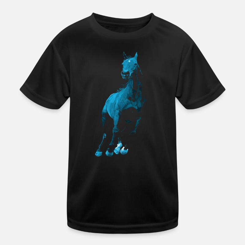 Pferd Kinder Funktions-T-Shirt