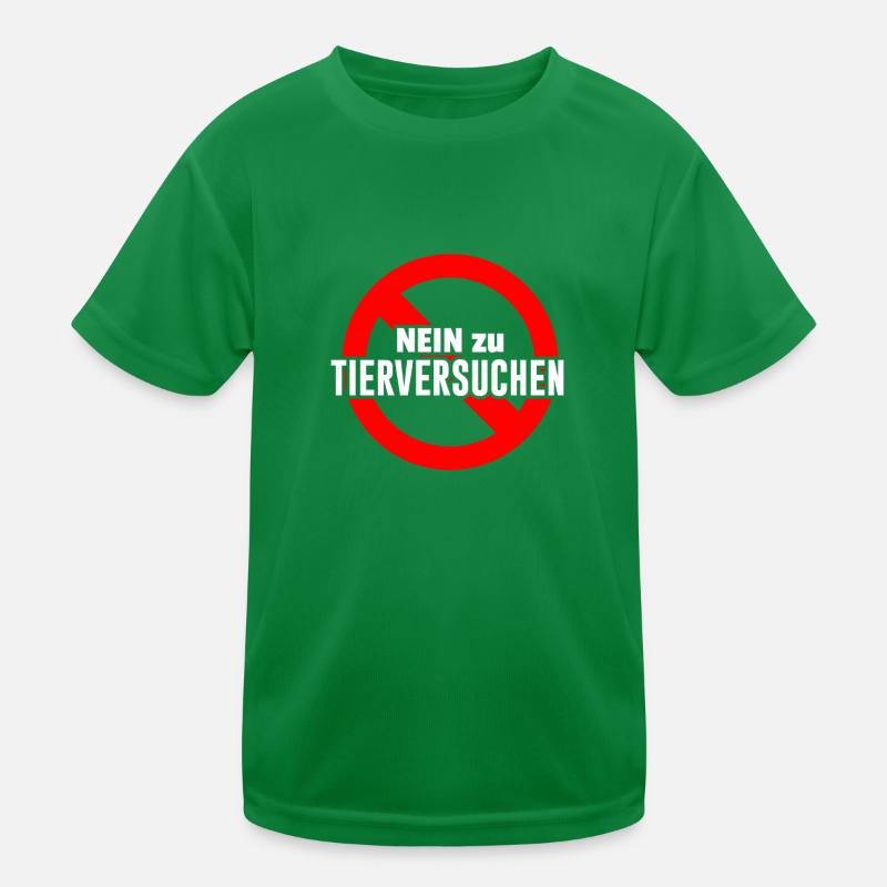 No to animal testing Kids Functional T-Shirt