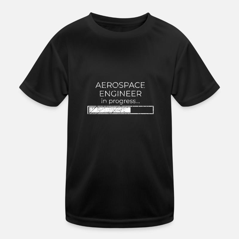 Aerospace engineer in progress - Kids Functional T-Shirt - black