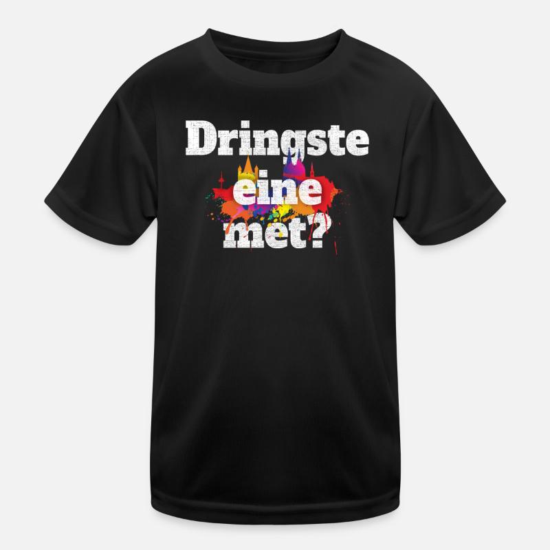 Dringste Eine Met Kölsch Köln Kölner Grundgesetz - Kinder Funktions-T-Shirt - Schwarz