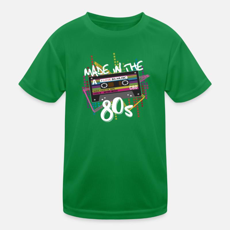 Made in the 80s Cassette 80s Kids Functional T-Shirt