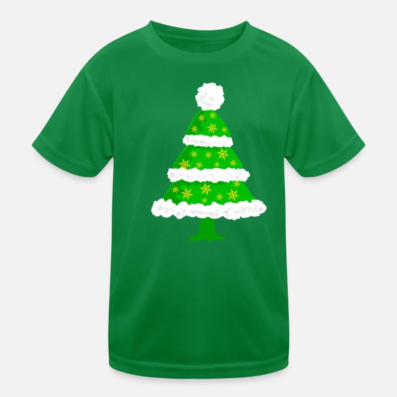 Christmas fir tree Kids Functional T-Shirt