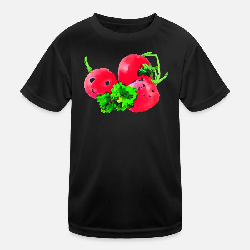 radieschen gemüse speise Kinder Funktions-T-Shirt