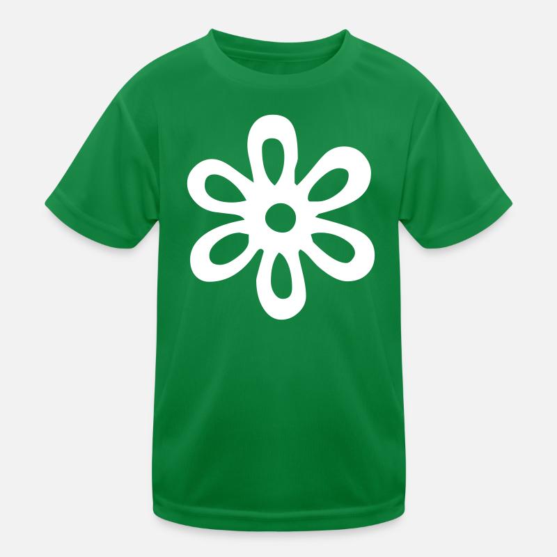 Ornament oder weisse Blume (Vectorgraphic) Kinder Funktions-T-Shirt