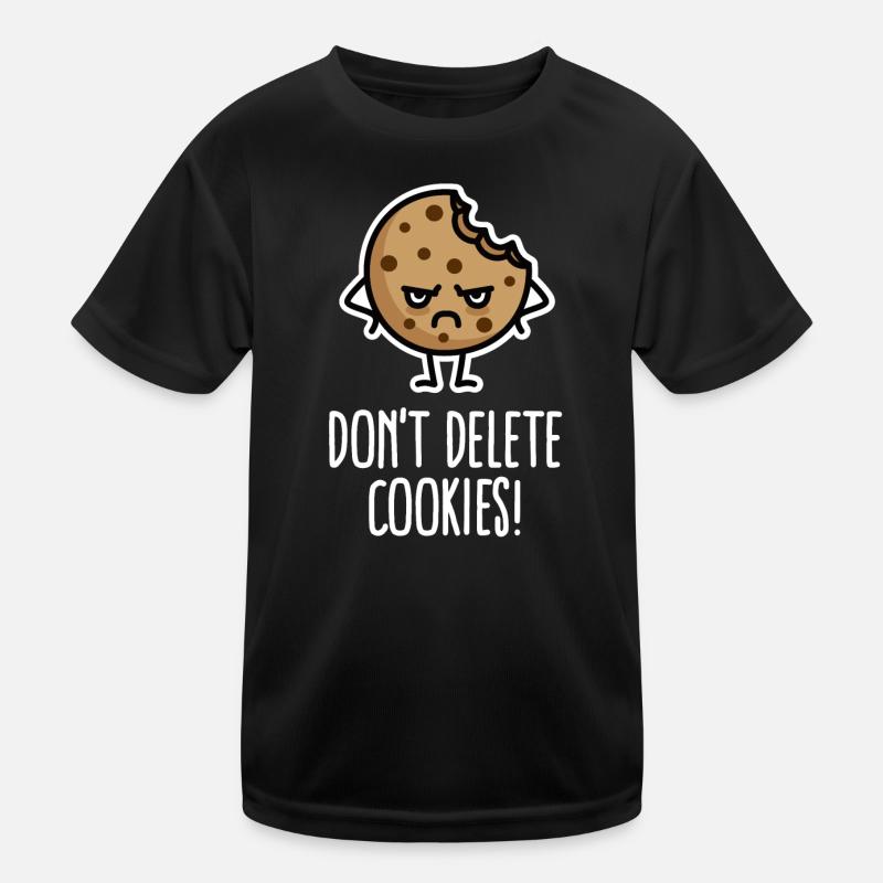 Do not delete cookies funny computer nerd humor Kids Functional T-Shirt