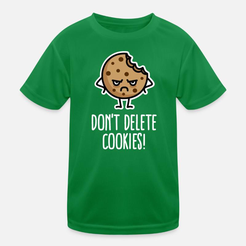 Do not delete cookies funny computer nerd humor Kids Functional T-Shirt