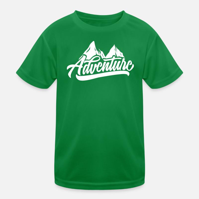 Bergabenteuer Script: Gipfelmotiv Kinder Funktions-T-Shirt