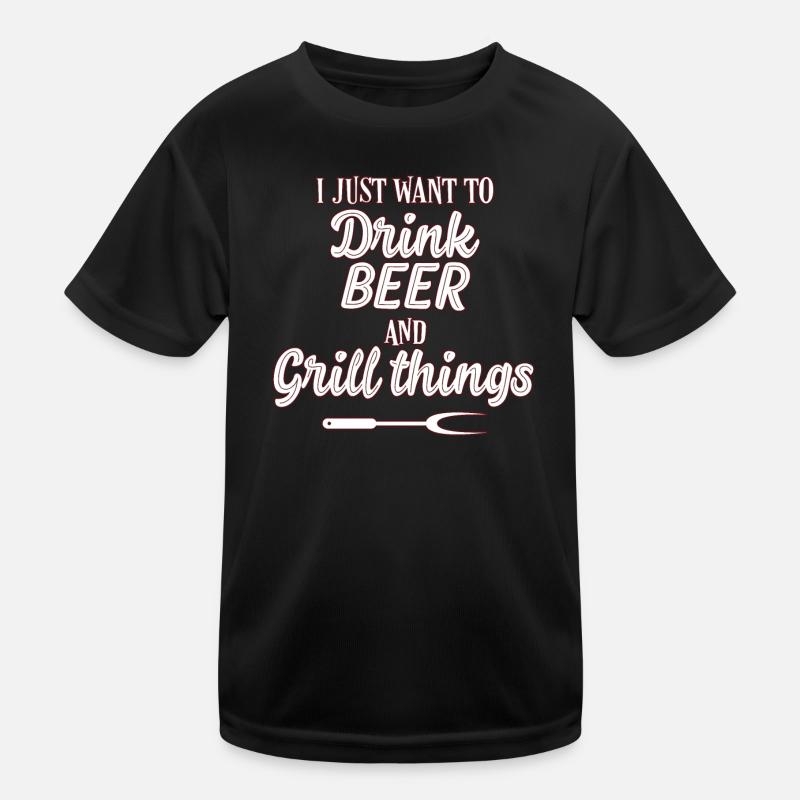 BBQ grilling Kids Functional T-Shirt