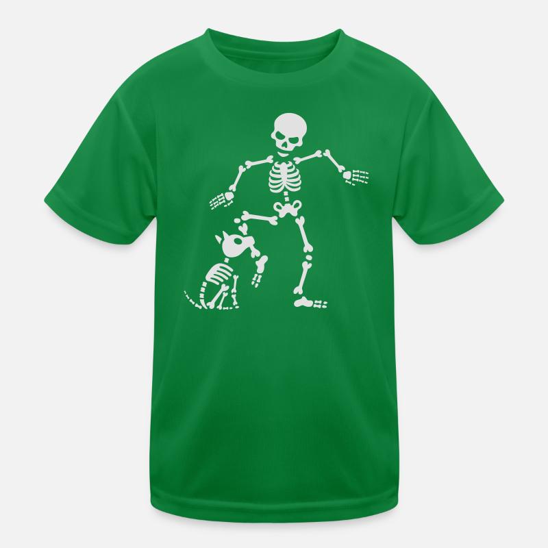 Dog like bones skeleton Kids Functional T-Shirt