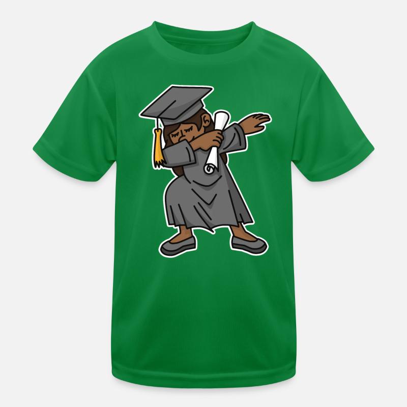 Schwarzes Mädchen Student dab Abschluss Schule Kinder Funktions-T-Shirt