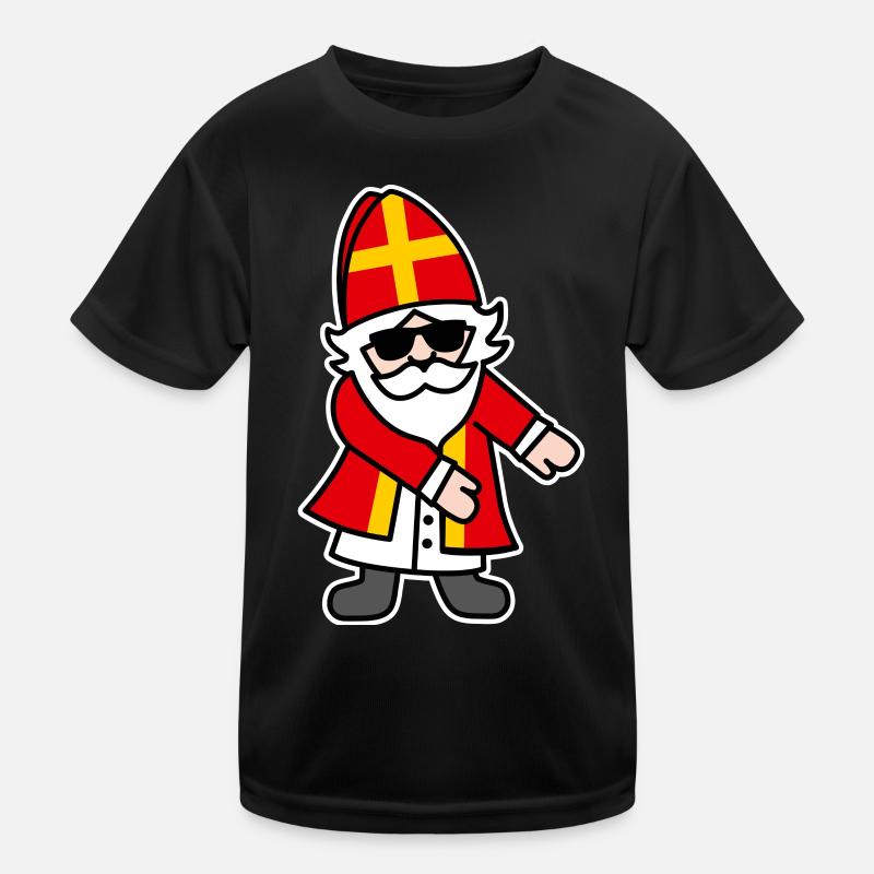 Sinterklaas Saint Nicolais Floss Dance Flossing Kids Functional T-Shirt