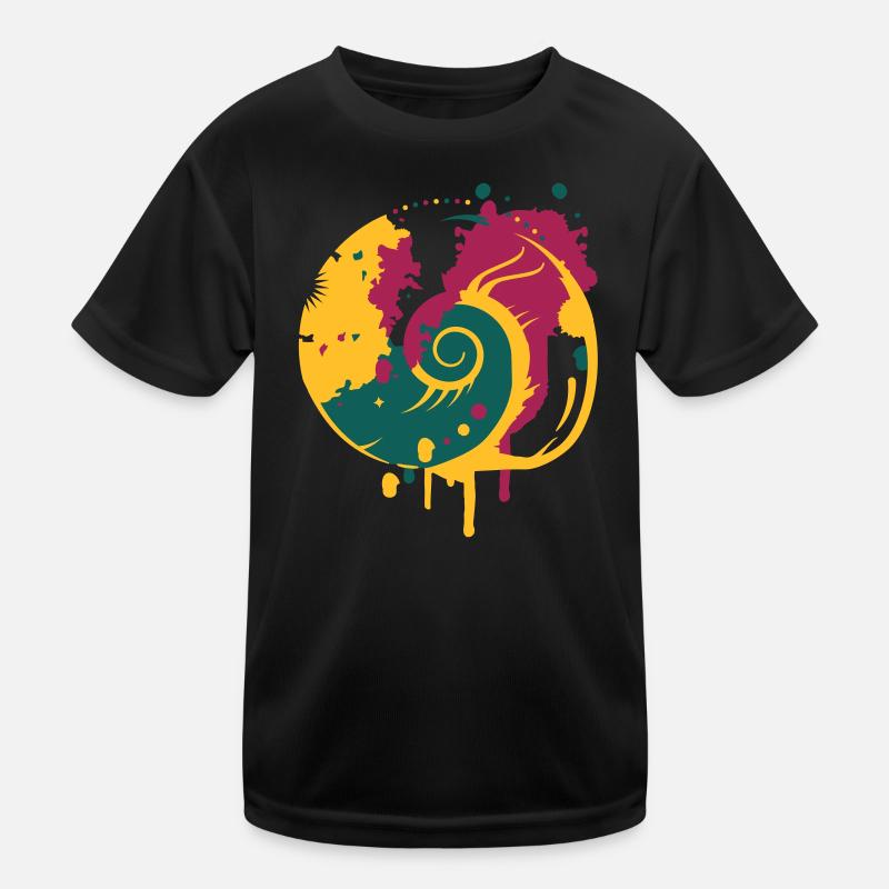 Graffiti einer Fossilen Schnecke Kinder Funktions-T-Shirt