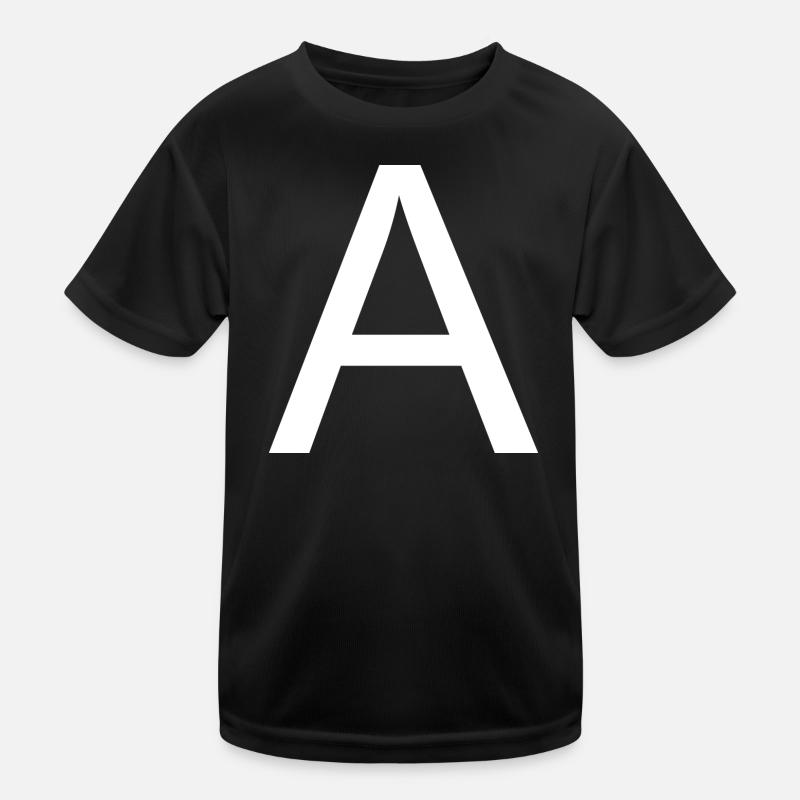 Letter a Kids Functional T-Shirt