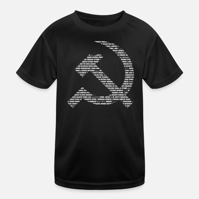 Human Sickle and hammers Kids Functional T-Shirt