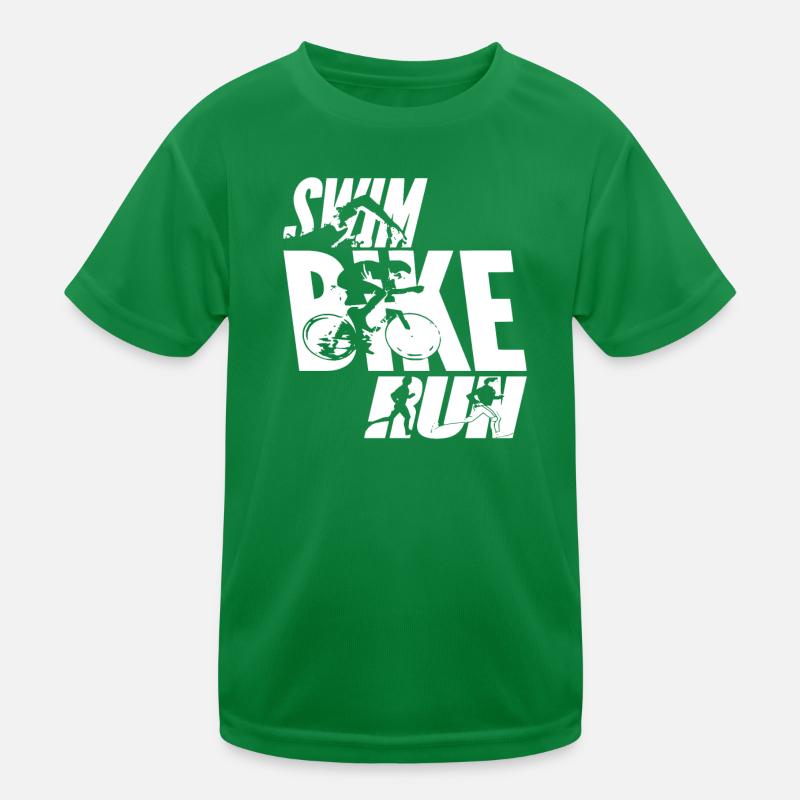 Swim Bike Run Kinder Funktions-T-Shirt
