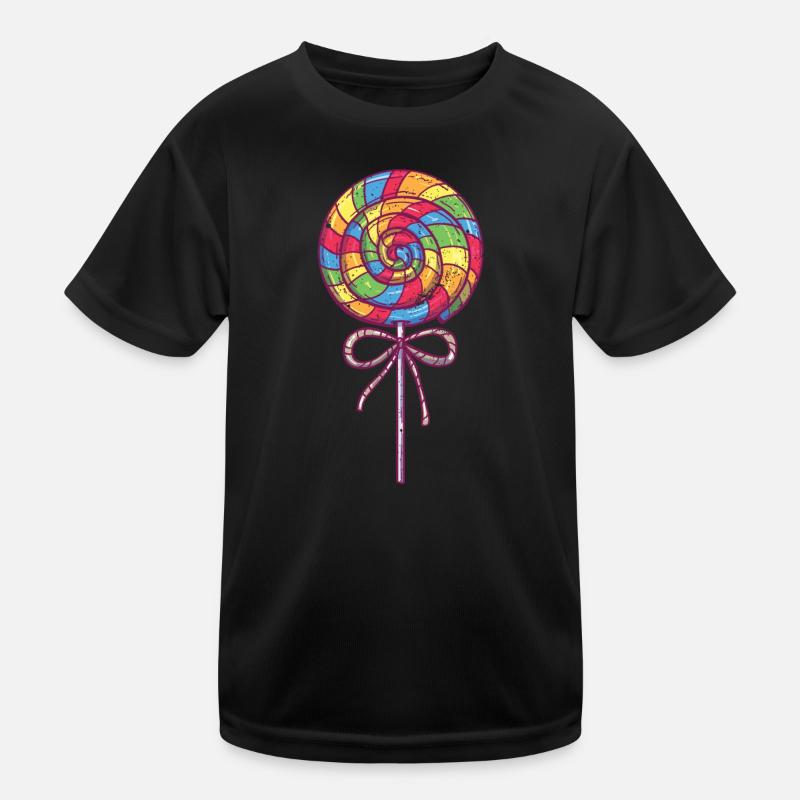Candy cane Sweet lollipop Kids Functional T-Shirt