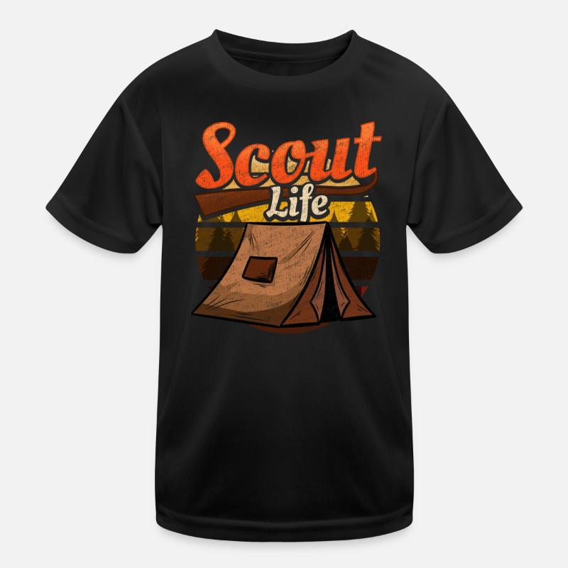 Scout Camping Kids Functional T-Shirt