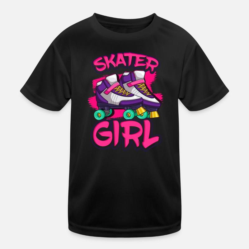 Roller Skate Roller Skater Kids Functional T-Shirt