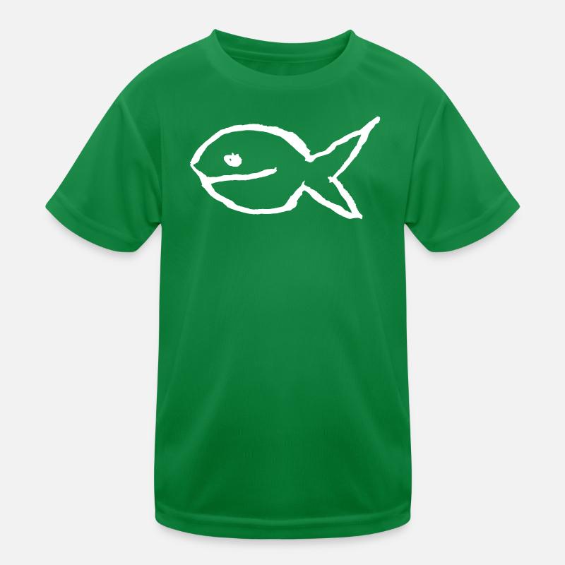 Poisson - illustration vectorielle minimale T-shirt sport Enfant