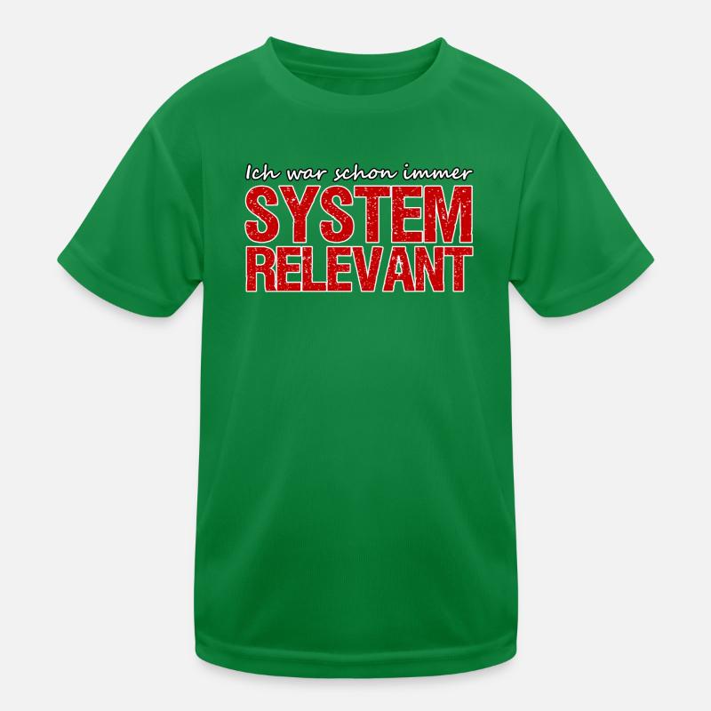 Systemrelevant Beruf Virus Pandemie Spruch Arbeit Kinder Funktions-T-Shirt