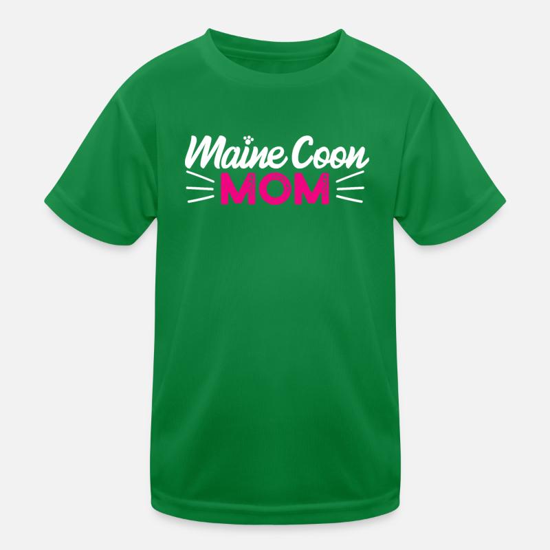 Maine Coon Cat Kids Functional T-Shirt