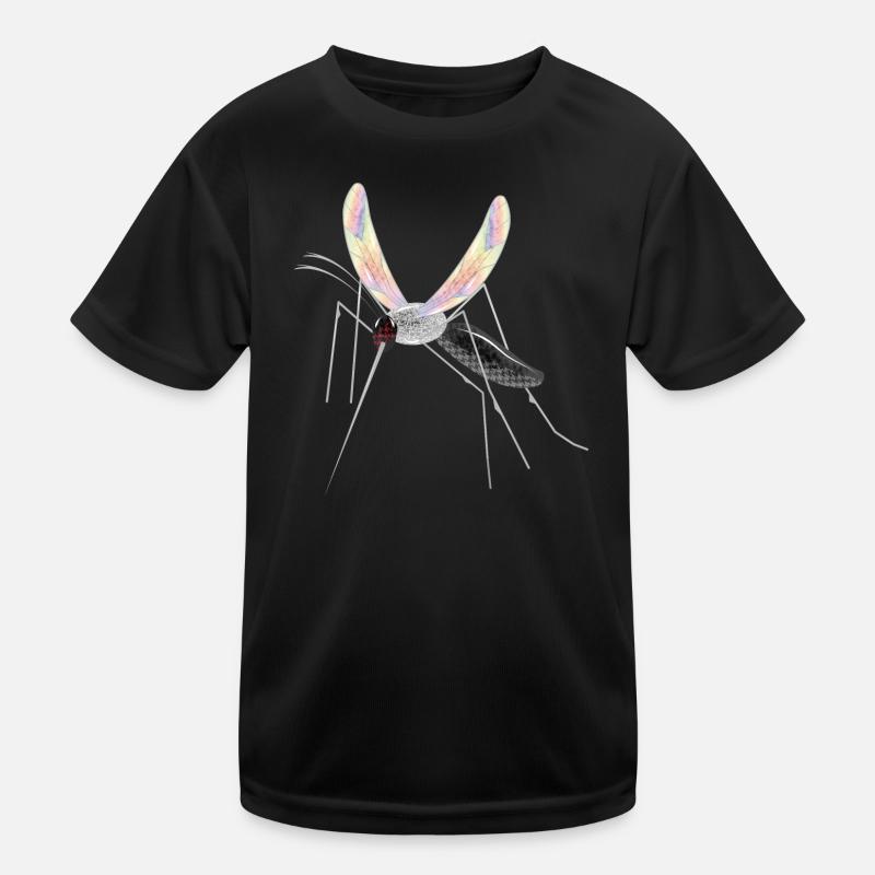irisierende Zeichnung einer Stechmücke Mosquito Kinder Funktions-T-Shirt