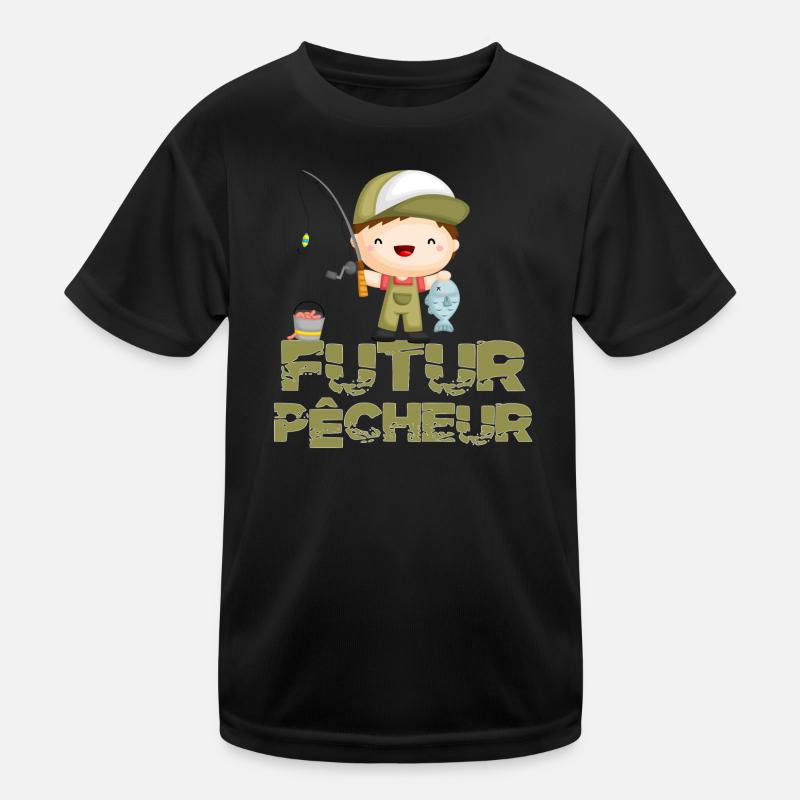 futur pêcheur enfant pêche T-shirt sport Enfant