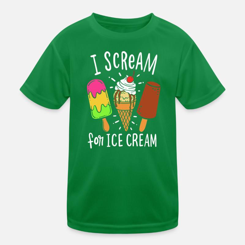 Eis Eisdiele Kinder Funktions-T-Shirt