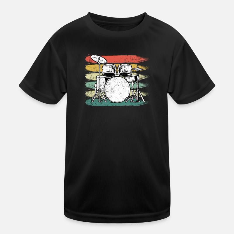 Schlagzeuger Schlagzeug Kinder Funktions-T-Shirt