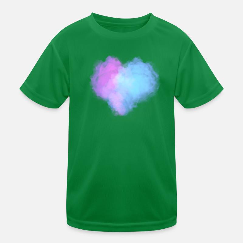 Heart shaped clouds Kids Functional T-Shirt