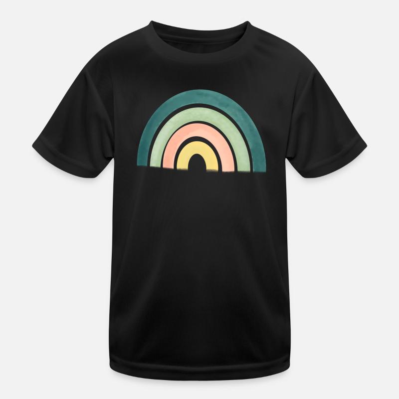 Regenbogen Kinder Funktions-T-Shirt