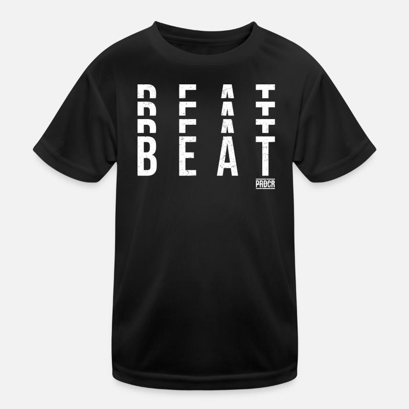 Beats Vertikale Typografie Kinder Funktions-T-Shirt