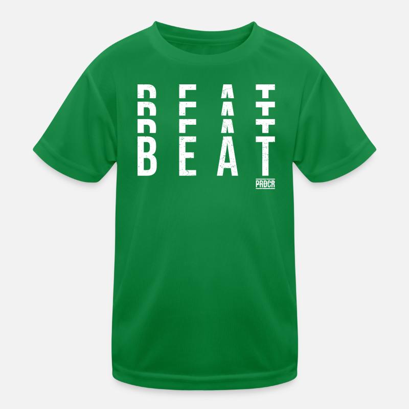 Beats Vertikale Typografie Kinder Funktions-T-Shirt