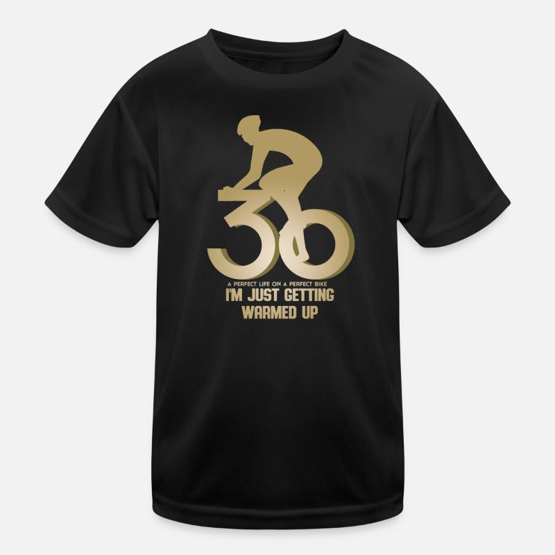 Radfahrer 30 Geburtstag Kinder Funktions-T-Shirt