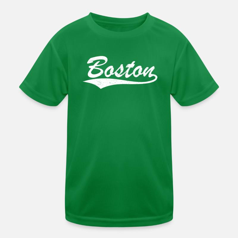 Boston Script Vintage Logo T-shirt sport Enfant