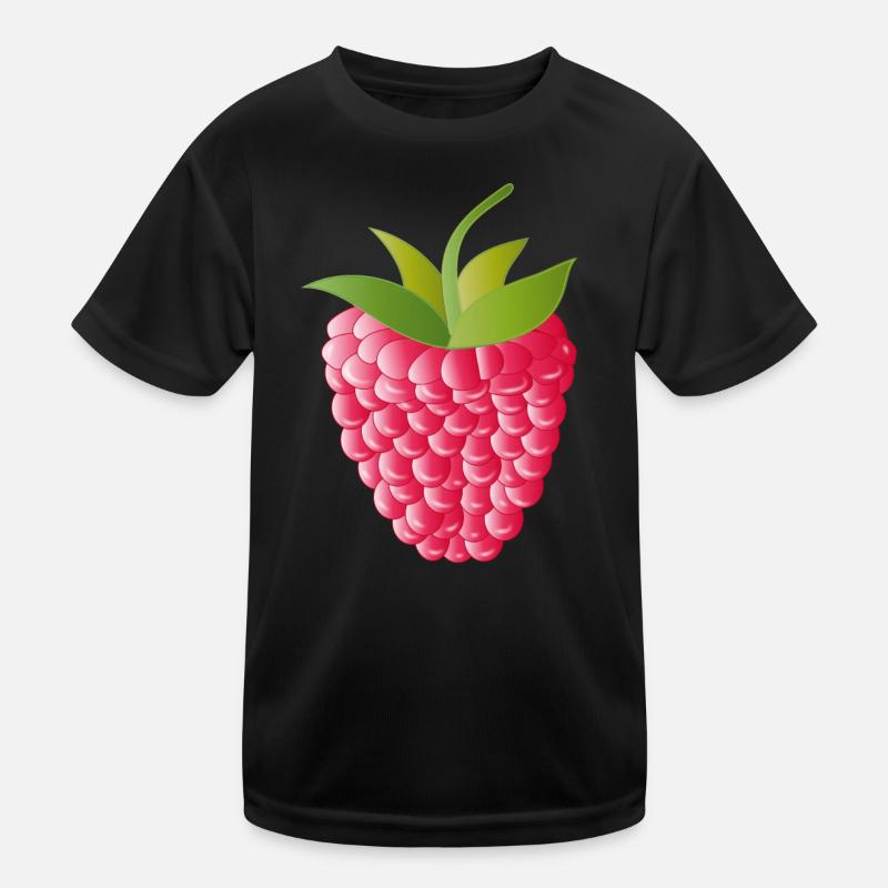framboise mûre rose rouge T-shirt sport Enfant