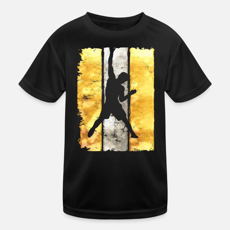 Klettern Climbing Kletterer Kletterwand Berg Kinder Funktions-T-Shirt