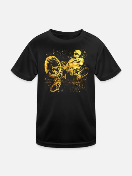 BMX / Bmx / bike / gold / gift idea BMX - Kids Functional T-Shirt - black