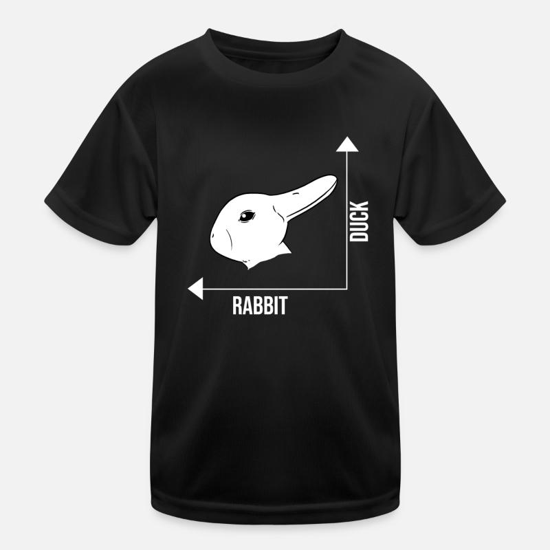 Bunny duck illusion optical illusion Kids Functional T-Shirt