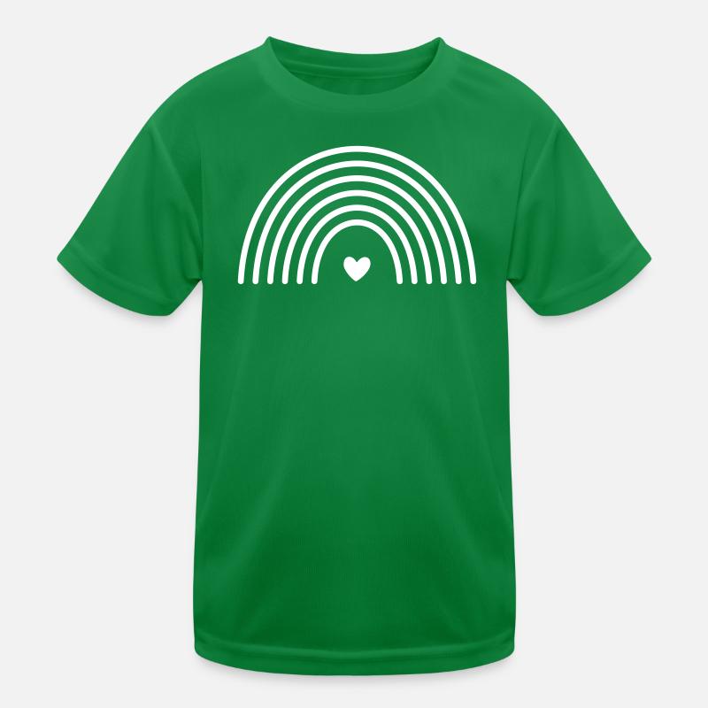 Regenbogen Herz Symbol Kinder Funktions-T-Shirt