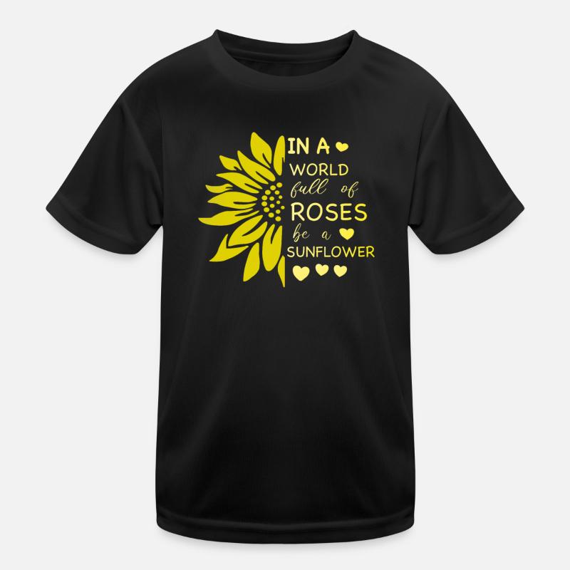 Sonnenblume Eigenständiges Leuchten Kinder Funktions-T-Shirt