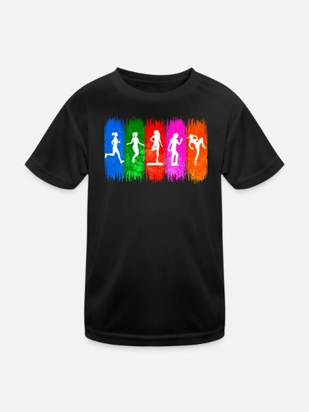Fitness Gym Gym Training Training - T-shirt sport Enfant - noir - Devant
